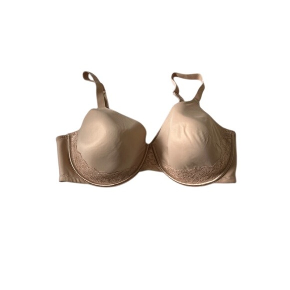 Vanity Fair Bra Full Coverage Smooth Comfort Underwire Beige Size 42DD